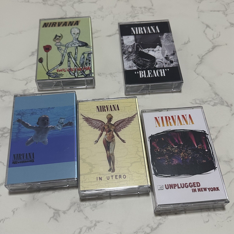 Tape with English Songs, Rock Songs, Nirvana, New and Unopened, Free Shipping, Five Copies