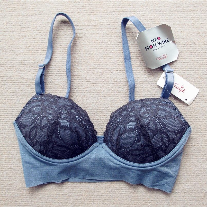 Beijing spot Japan buy Diane Finn Neo lace without rims gather bra panties without buckle