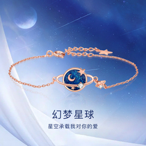 Planet bracelet sterling silver girls ins niche design girlfriends handwear 2021 new premium birthday gift