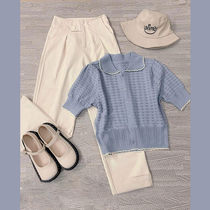 2022 Summer new ladies Fragrant Breeze Broadlegged Pants Tennis Red Temperamental Fried Street Fashion Casual Career Two Suits