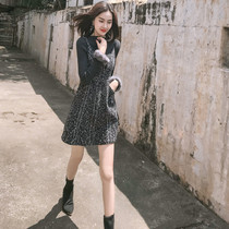 2022 Early spring clothing new womens high-end light extravaganza Temperament Suit Design Sense Little Crowddress Spring style