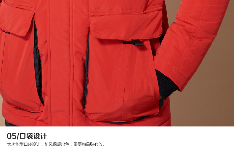 专注羽绒47年 鸭鸭 加厚款毛领羽绒服 90%含绒量 图10