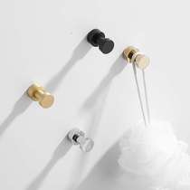 All-copper bathroom clothes hook single towel hook punch-free toilet sticky hook creative bathroom hardware small clothes hook