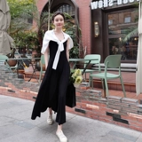 Летний приталенный корсет, весенняя длинная юбка, платье, французский стиль, изысканный стиль