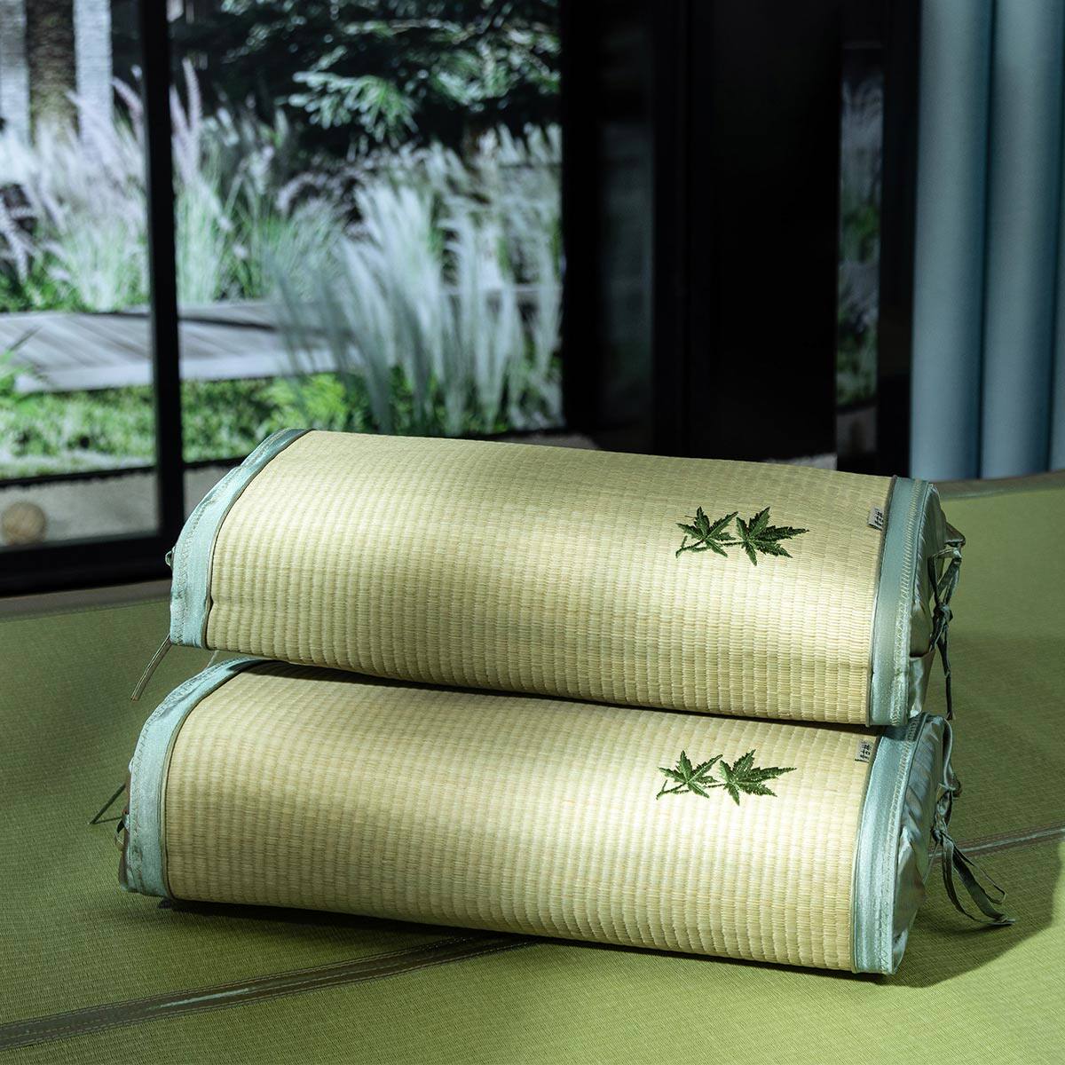 Huang Gulin natural sponge grass cervical spine pillow mat summer lunch break pillow adult pillow natural sleep pillow