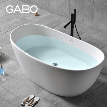 Guanbo GABO hotel artificial stone independent bathtub 1 6 meters household ordinary bath tub Bed and breakfast bathtub 8611