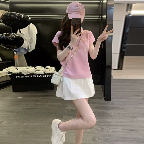 Спортивный костюм, розовая юбка, комплект, в западном стиле