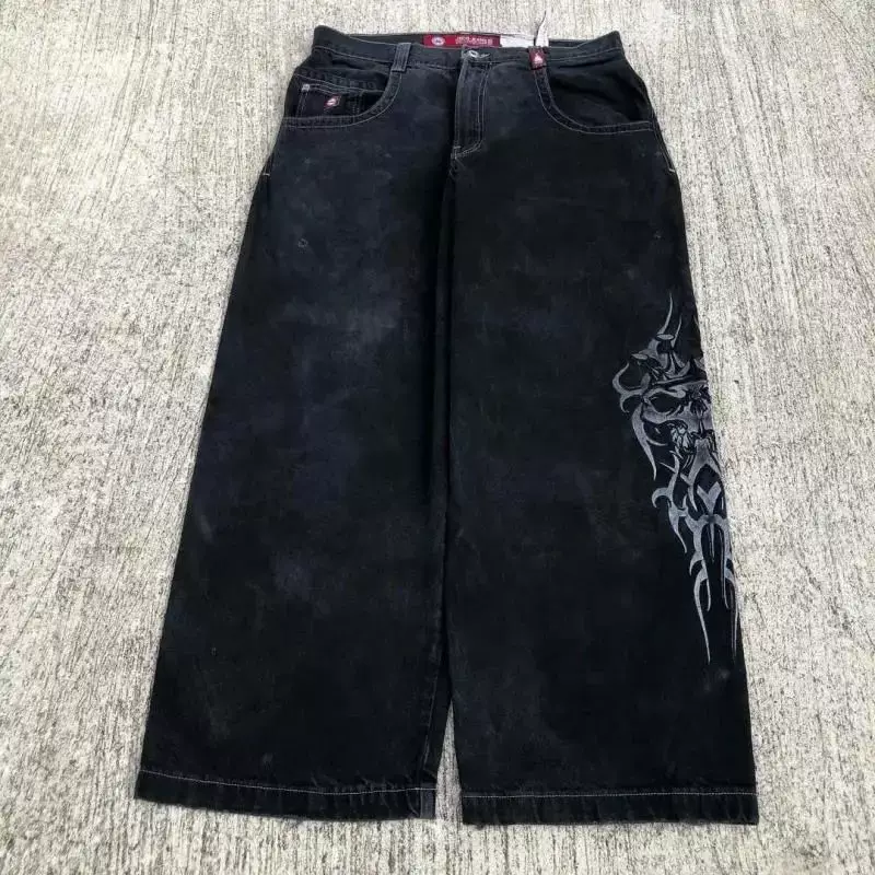 Джинсы JNCO Y2K японский стиль 2000-х, широкий мешковатый крой, размеры 28–34 (талия 72–85 см)
