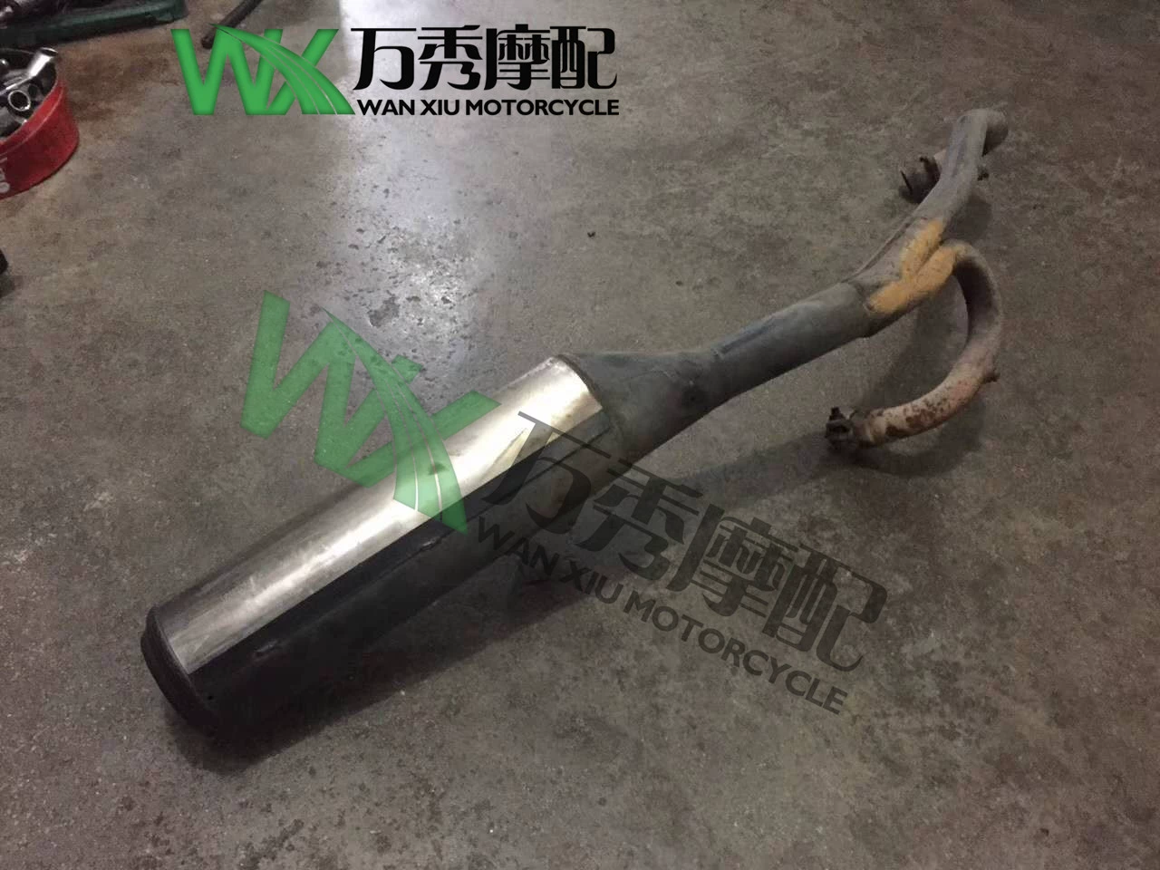 VTR250 VT250 nhỏ ống xả kiến ​​lắp ráp ống xả đầy đủ - Ống xả xe máy