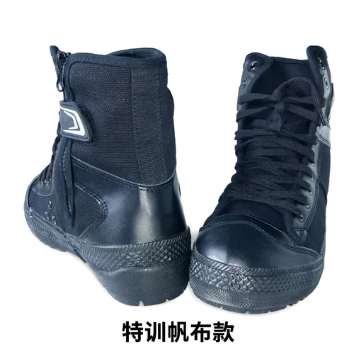 Высокие сверхлегкие летние тканевые тактические износостойкие сапоги, нескользящие ботинки, высокая талия