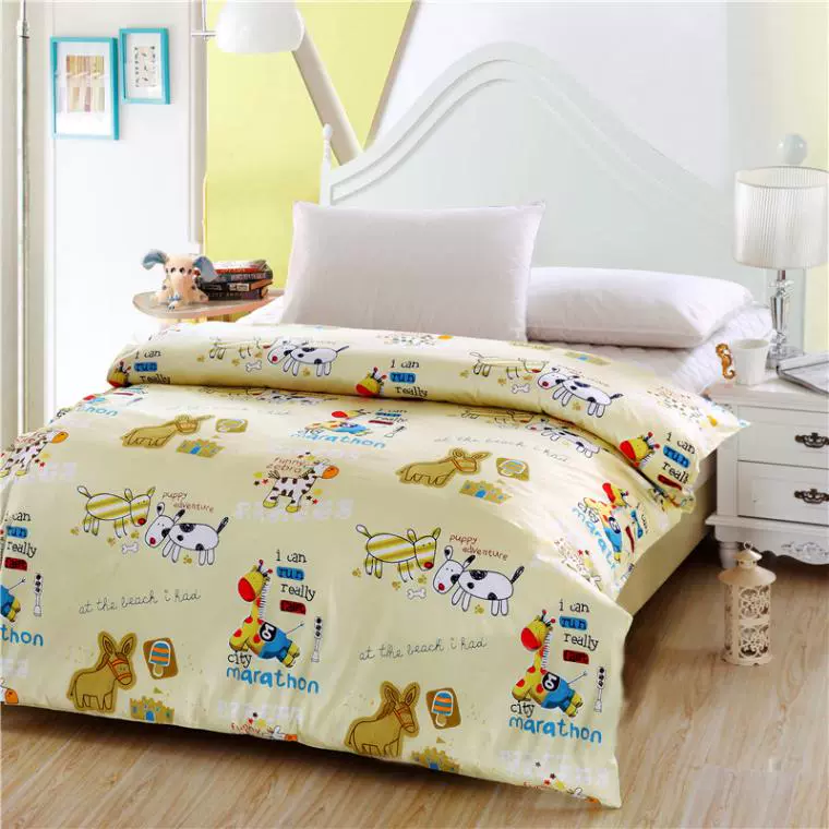 60 bông trẻ em chéo chăn quilt đơn chăn trải giường sinh viên ba mảnh (custom-made) - Quilt Covers