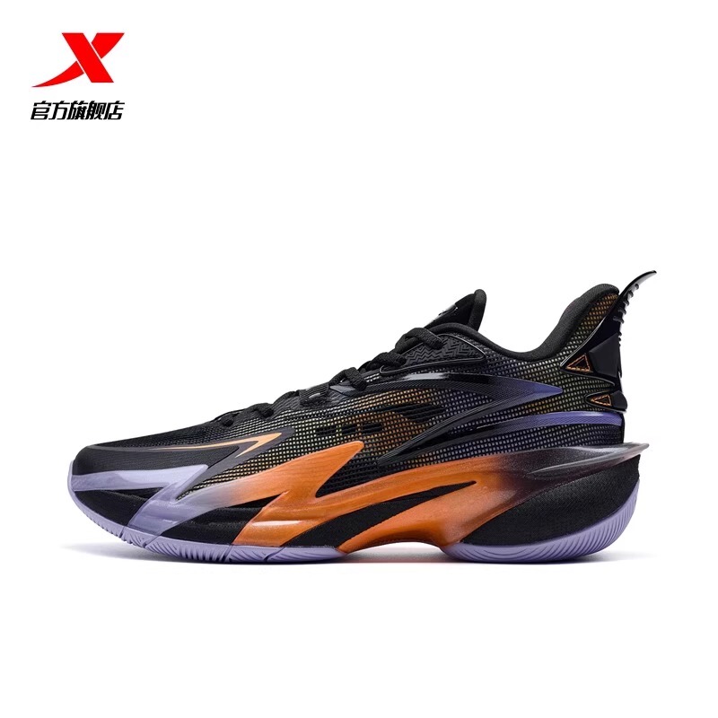 Xtep Basketball Shoes Men's Shoes Jieao 3Rd Generation 2024 Autumn New Breathable Practical Sports Shoes 976319120006