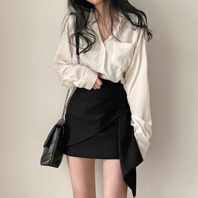 taobao agent Shirt, spring skirt, plus size, high waist