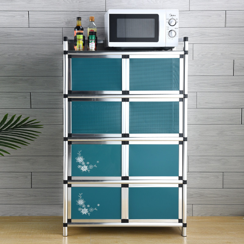 Stainless steel cupboard Kitchen storage Aluminum alloy