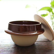 Japan Beauty Thick burns Small earthen pan One pot Jane Yoyo Multi-functional small germination pan Boiled Rice Cooking Porridge Steaming Bowl baby pan