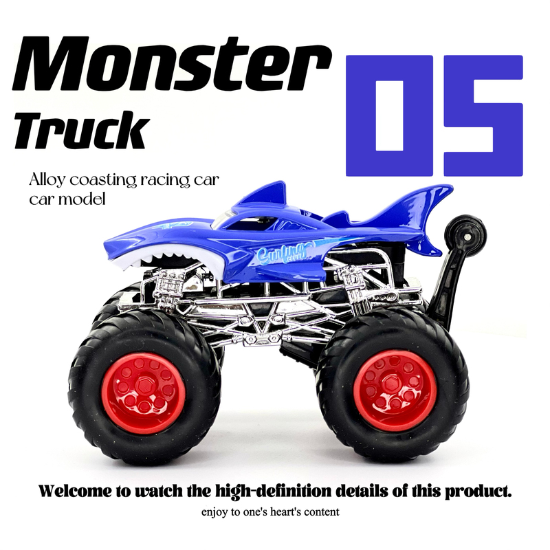 Monster Truck, Bigfoot Vehicle, Shark, Lion, Power-Assisted Alloy Sliding Children's Toy Gift Monster Truck, Bigfoot Vehicle, Shark, Lion, Power-Assisted Alloy Sliding Children's Toy Gift
