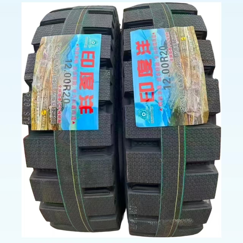 India's Explosion-Proof Tire 1200R20 All-Steel Wire Loaded with Hundred Ton King Thickeneding and Widening Truck Mining Special Kunlun