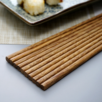 Natural chicken wing wood chopsticks home Japanese unpainted wax free natural mahogany log chopsticks 10 pairs gift box