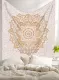 Nordic Mandala thảm trang trí tường gió bao gồm các bức tường chăn khăn trải bàn Bohemian trang trí vải treo rèm vải 148x200 - Tapestry
