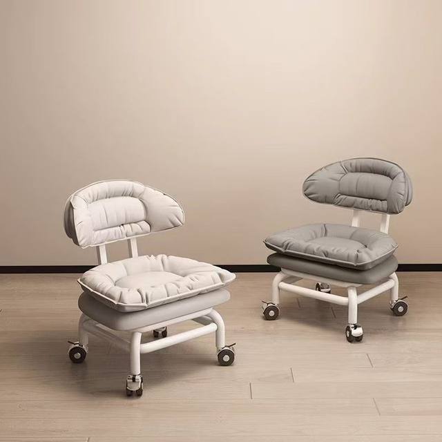 Universal Wheel Silent Cloud Stool Backrest Pulley Low Stool Artifact Kidsren Toddler Shoes Changing Home with Baby Bench