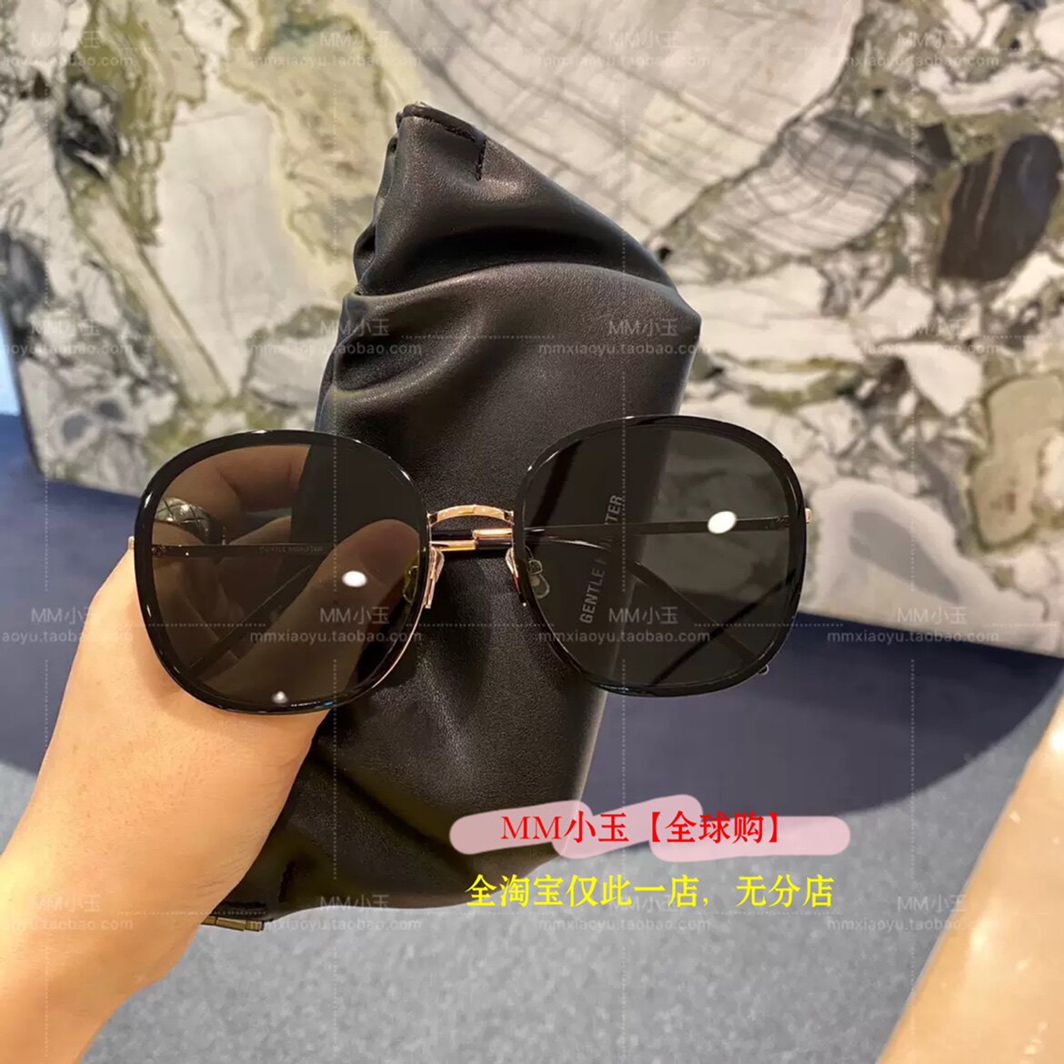 (RIMO) Korea direct mail GM GENTLE MONSTER glasses sunglasses black frame trend sunglasses