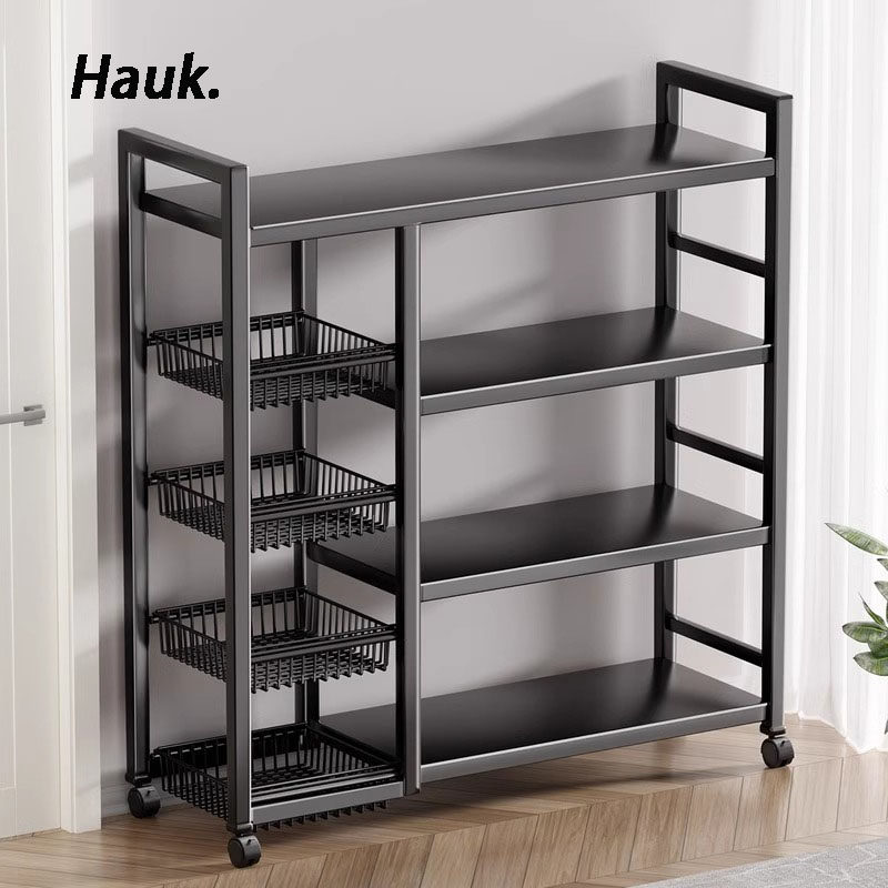 德国厨房置物架落地多层蔬菜收纳架家用多功能杂物架零食储物架子