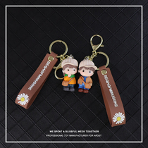 Couple keychain creative personality small gift pendant car key chain couple birthday gift pair
