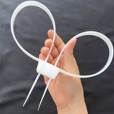 13*900 Self-Locking Double-Headed Nylon Cable Ties 12*700mm Double Buckle Type Thickened Double Ring Double Hole Binding Straps