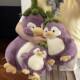 Cute Eggplant Penguin Plush Toy Doll, Special Pillow for Girls to Sleep on the Bed, Christmas Gift for Best Friend