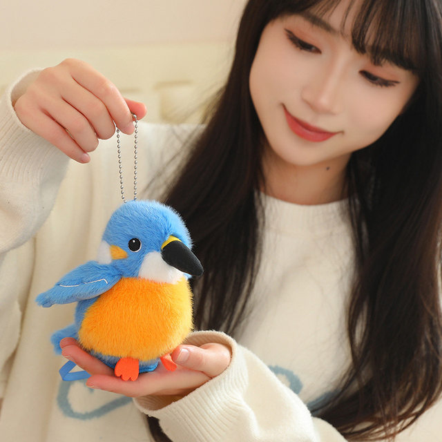 Bird Doll Pendant, Bird Series, Parrot and Sparrow Plush Toys, Birthday Gifts for Children and Girls, Doll Ornaments