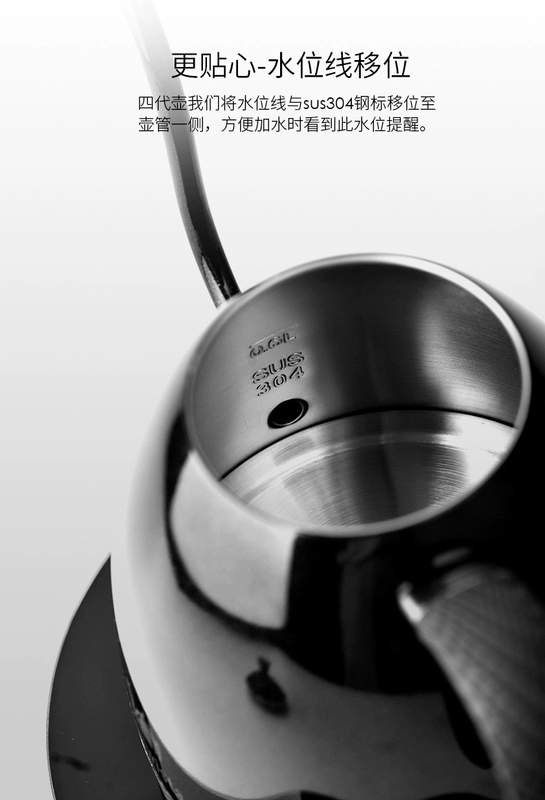 Brewista bốn thế hệ điều khiển nhiệt độ thông minh Máy pha cà phê gia dụng hai lớp thép không gỉ thiết bị ấm trà nước nóng - Cà phê