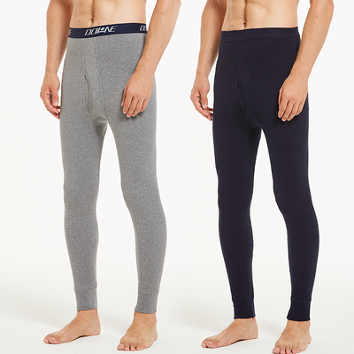 男士秋裤2条装保暖裤线裤棉