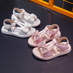 2020新款时尚公主儿童防滑软底凉鞋