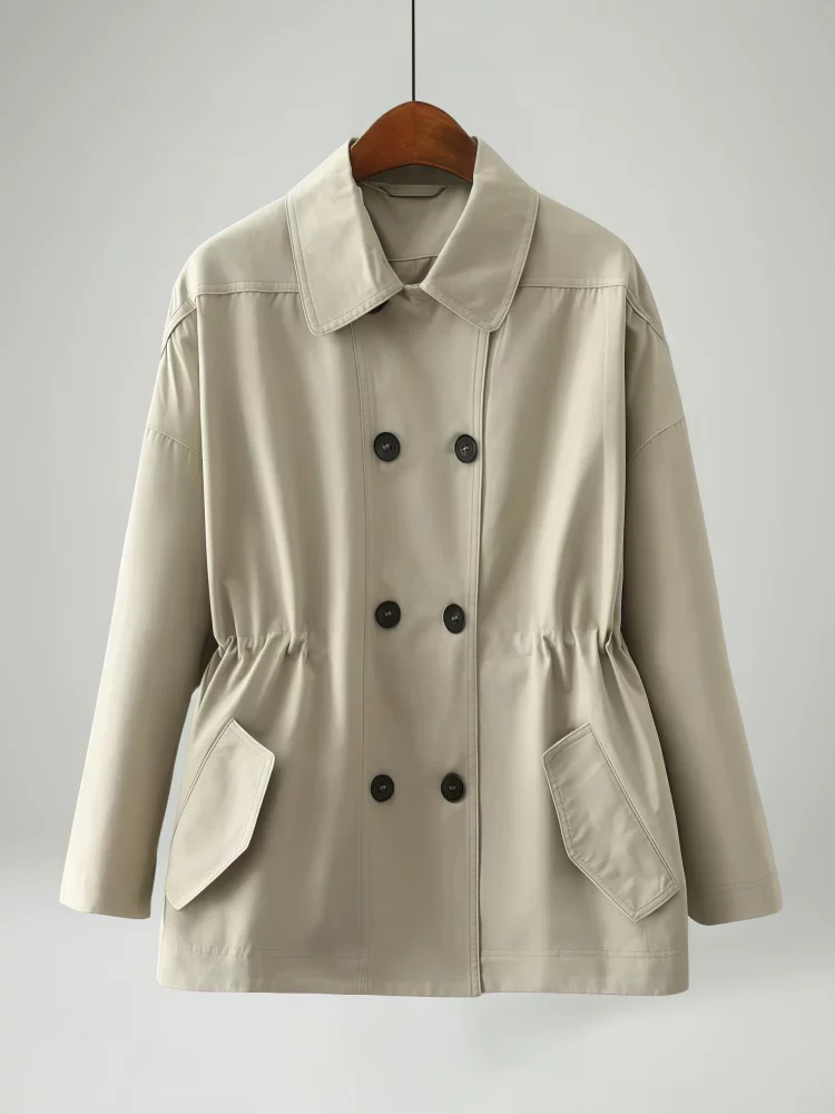 Trench coat, осенняя модная куртка, яркий запоминающийся стиль, плюс размер, оверсайз
