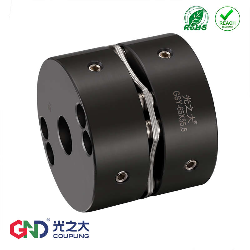 Light big GSY steel single diaphragm coupling high torque motor coupling servo motor ball screw elasticity