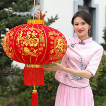 Big red lantern hanging decoration housewarming new home festival outdoor balcony door waterproof small lantern lamp decoration supplies chandelier