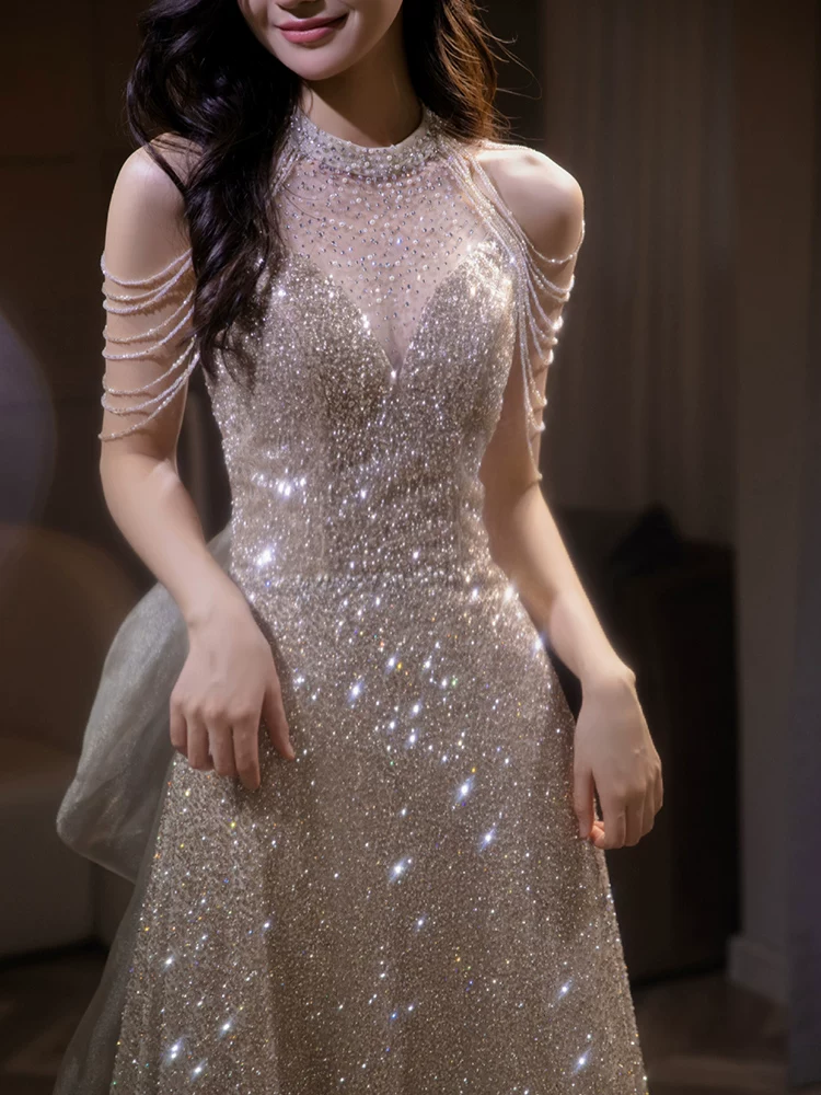 Elite evening dress, high-quality style