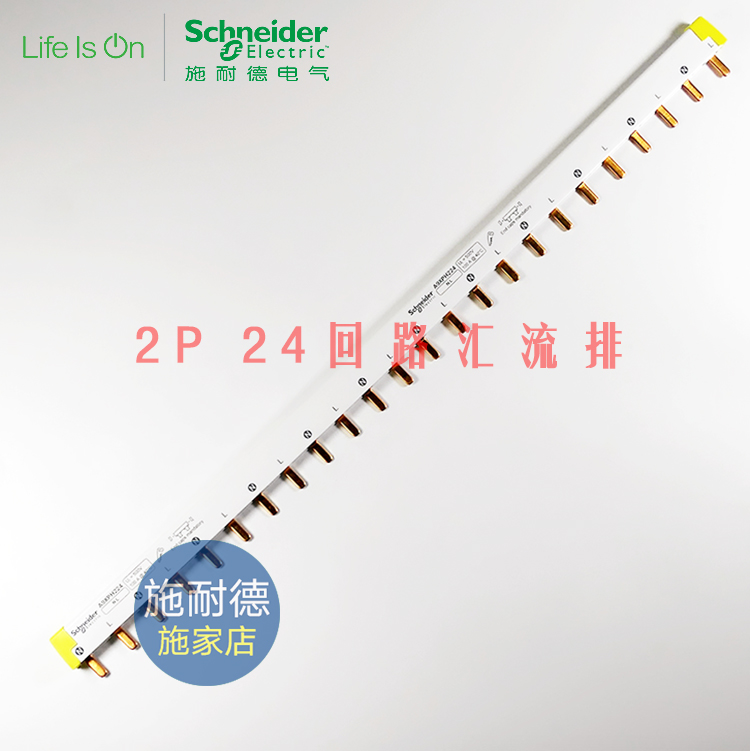 Schneider Germany imported 2P 24-bit bus A9XPH224 100A high current open copper busbar