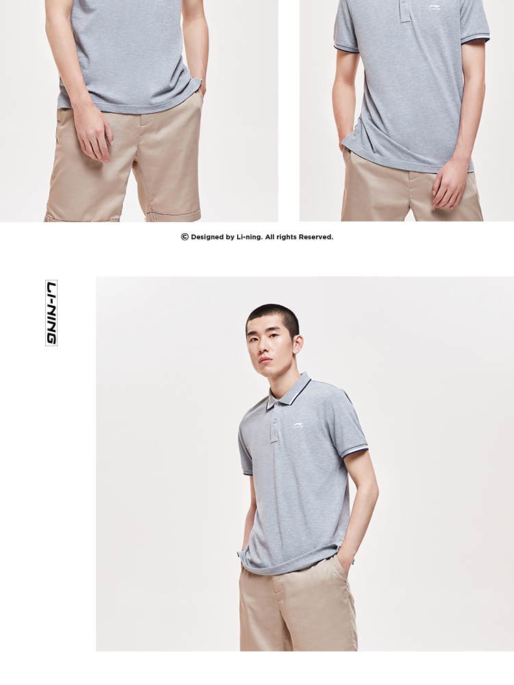 Chính hãng Li Ning 19 Dòng thời trang thể thao mùa hè Áo ngắn tay Áo sơ mi nam POLO APLP047-3-5-6 - Áo polo thể thao áo polo oversize