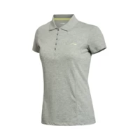 Authentic Li Ning Summer Series Series Áo sơ mi nữ tay áo ngắn Áo thun nữ APLK016-1-3-4 - Áo polo thể thao áo polo bé trai