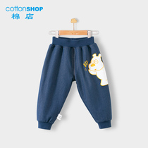 Cotton shop childrens velvet pants Fall and winter wear padded warm pants Baby casual pants Mens and womens childrens jeans