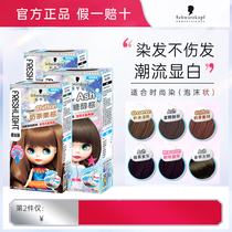 Schwarzman Bubble Hair Dye at Home Hair Dyeing Cream Pure Plant Men and Women Honey Alcohol Brown 2021 Popular Color