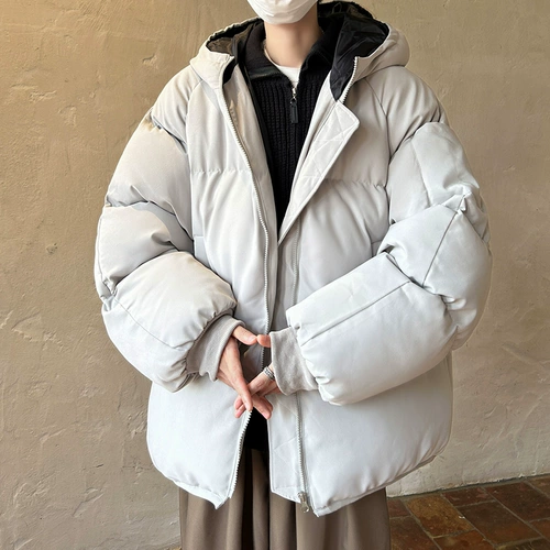 Пуховик, зимняя куртка с пухом, оверсайз, увеличенная толщина, изысканный стиль