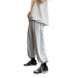 Tide, осенние летние трендовые штаны для отдыха, оверсайз, на шнурках