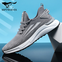 Seven Wolves Men Shoes 2021 Spring New Casual Shoes Men Casual Flying Weaves Sneakers 100 Hitch Shoes Mens Wave Shoes