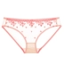 Quần lót nữ lưới thoáng khí sexy, cotton tinh khiết, quần lót nữ cạp trễ, ren mỏng trong suốt thêu hoa hồng - Giống cái Giống cái