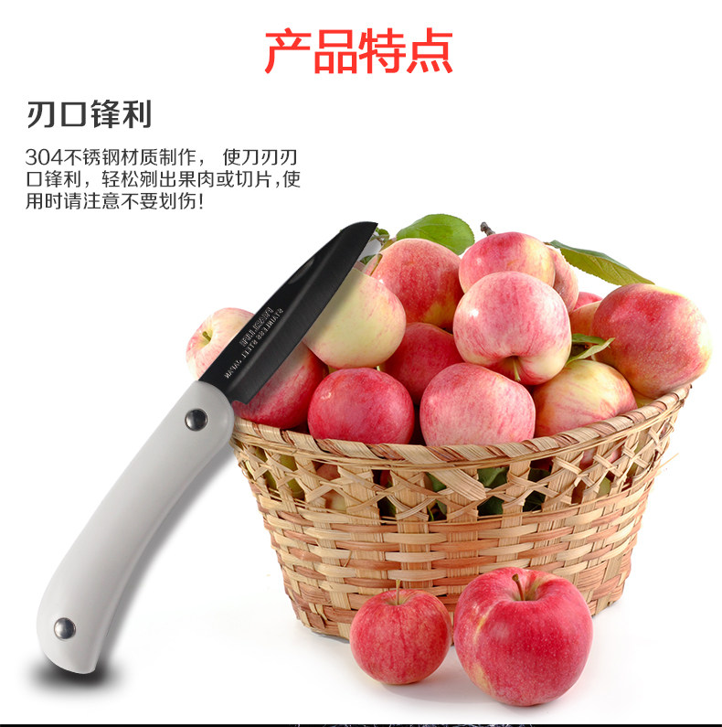 日本 Pearl Life 珍珠生活 不锈钢随身水果刀 图3