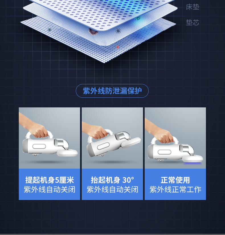 小米生态链 洒哇地咔 无线手持除螨仪 图13