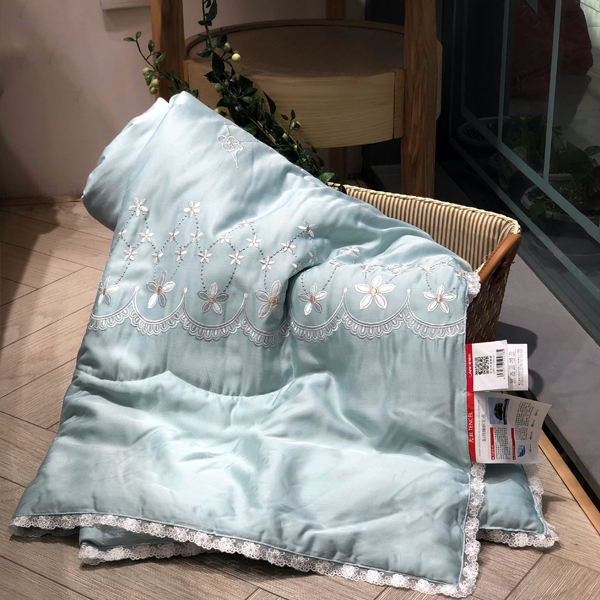 Hilton high-end summer silk quilt air conditioner is double-sided Tencel naked sleep summer cool quilt thin quilt core ice silk machine washable