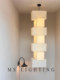 Noguchi Seihei Style Staircase Corner Loft Hotel Lobby Villa Coffee Shop Bed and Breakfast Mid-Century Style Rice Paper Chandelier